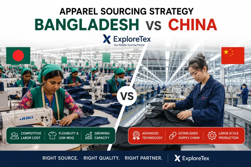 Apparel Sourcing Strategy Bangladesh vs China ExploreTex