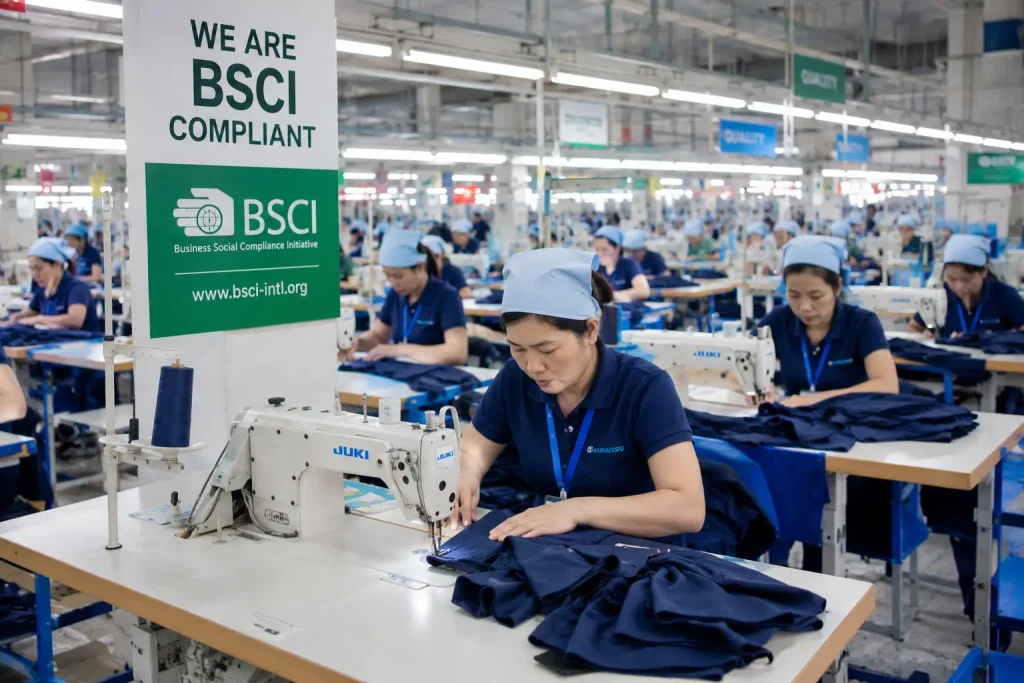 BSCI Compliant Garment Factory