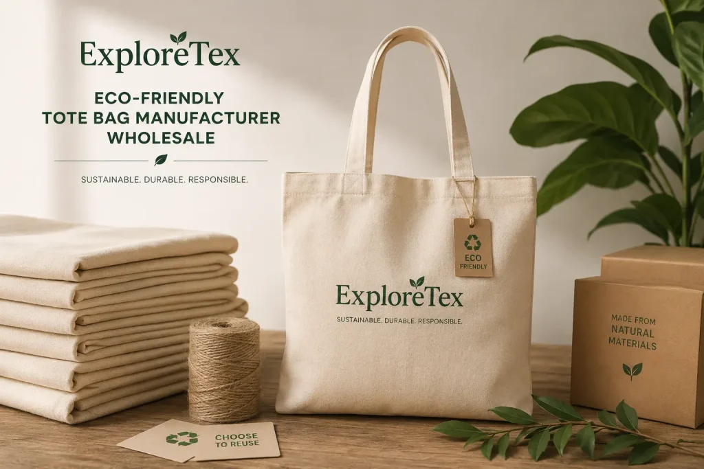 Eco-Friendly Tote Bag Manufacturer Wholesale Exploretex
