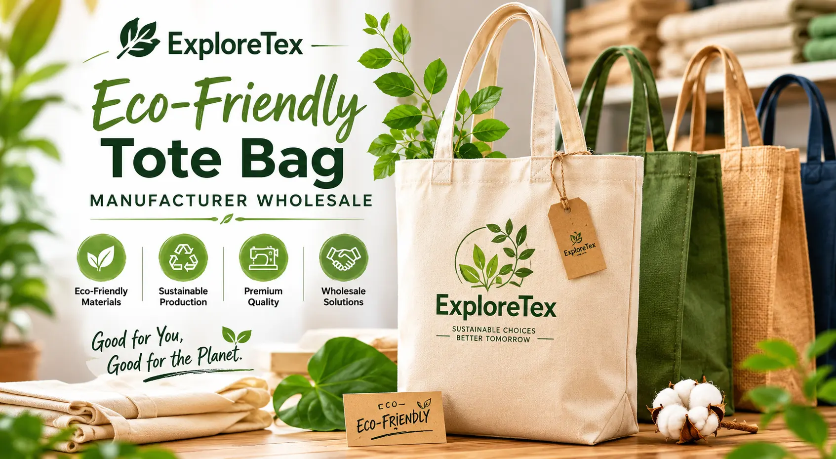 Eco-Friendly Tote Bag Manufacturer Wholesale