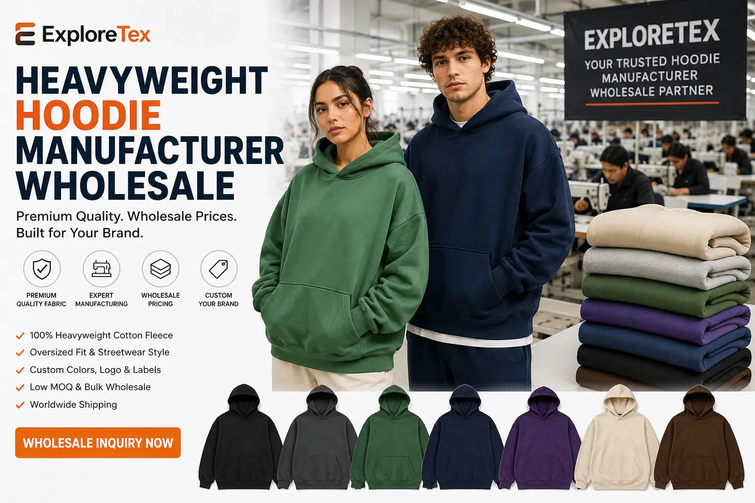 Heavyweight Hoodie Manufacturer Wholesale