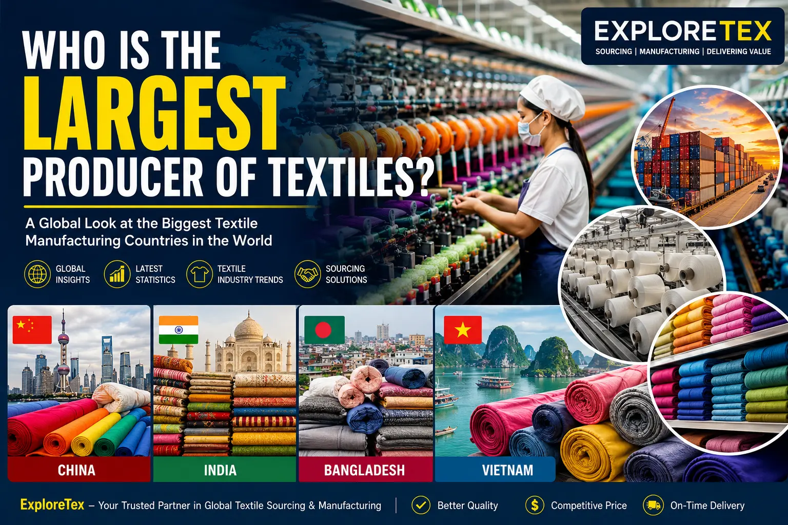 who is the largest producer of textiles?