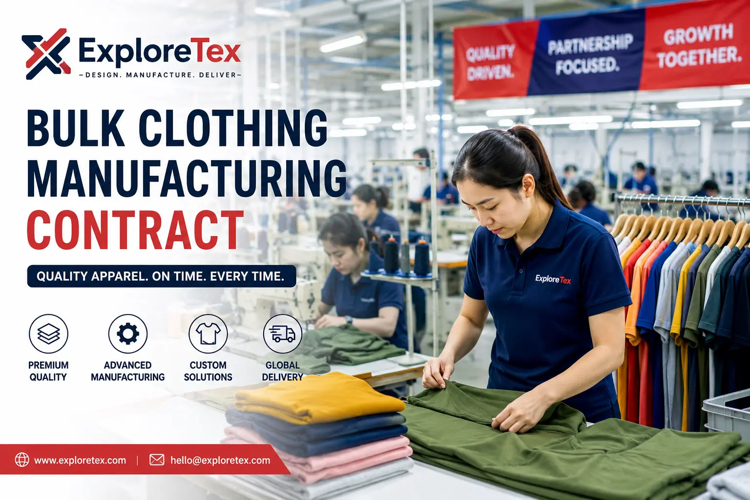 bulk clothing manufacturing contract