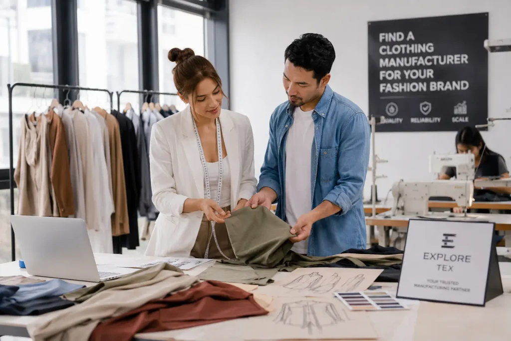 find a clothing manufacturer for fashion brand