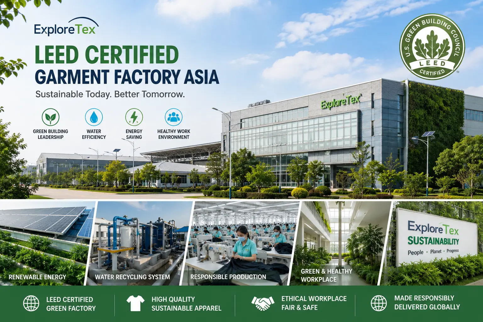 leed certified garment factory asia