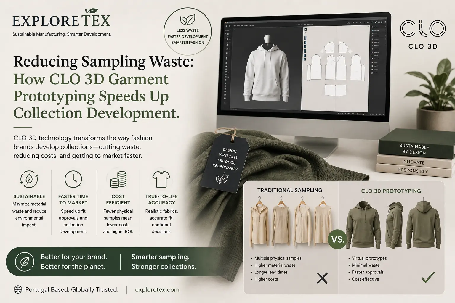 3D garment sampling CLO 3D production