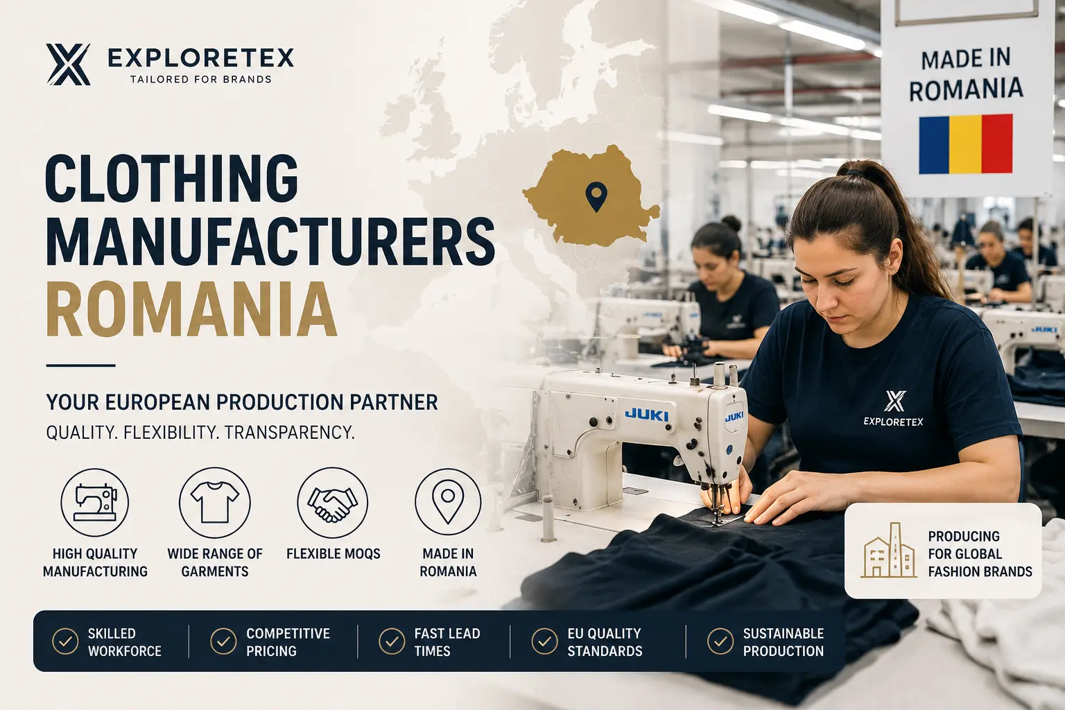 clothing manufacturers romania