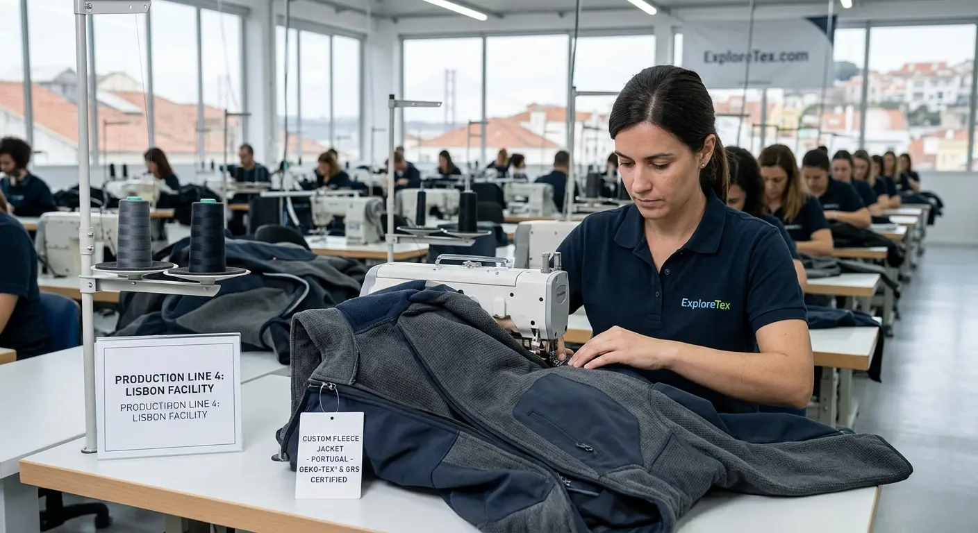 custom fleece jacket manufacturer Portugal