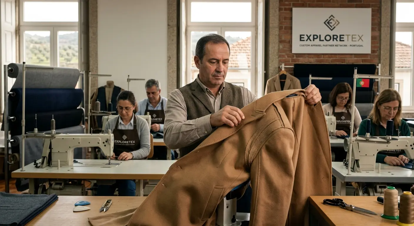 custom wool coat factory Portugal