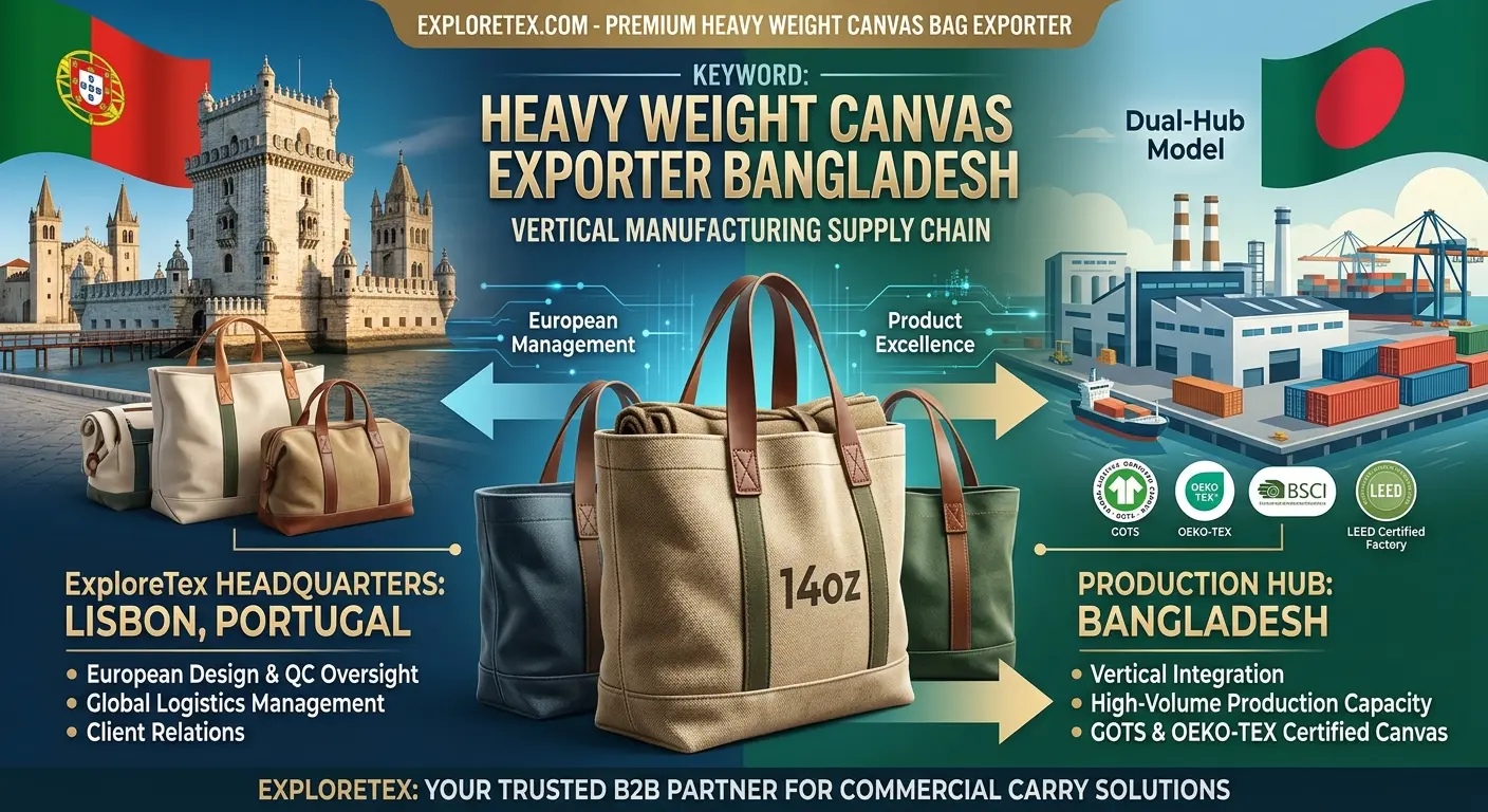 heavy weight canvas bag exporter Bangladesh