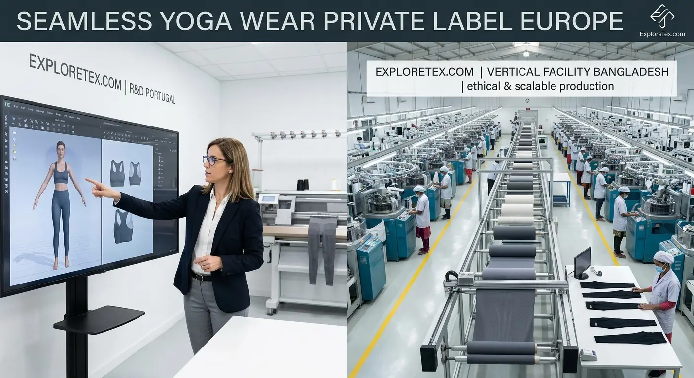 seamless yoga wear private label Europe