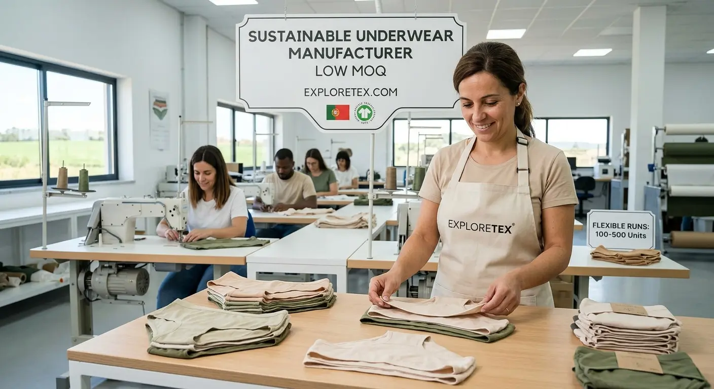 sustainable underwear manufacturer low MOQ