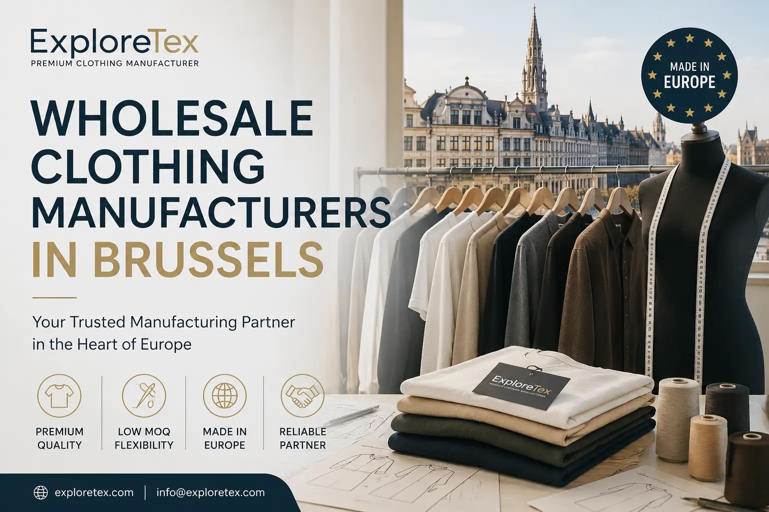 wholesale clothing manufacturers in Brussels