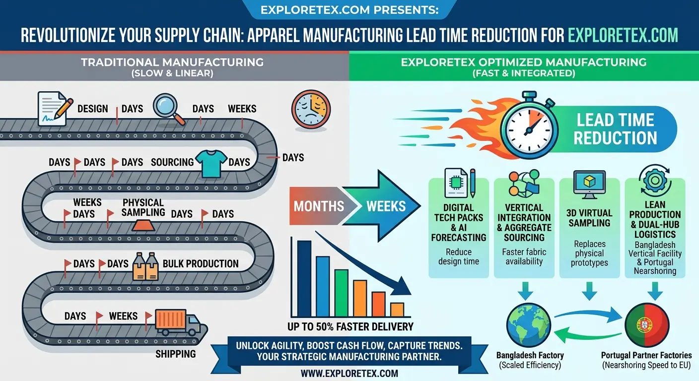 apparel manufacturing lead time reduction