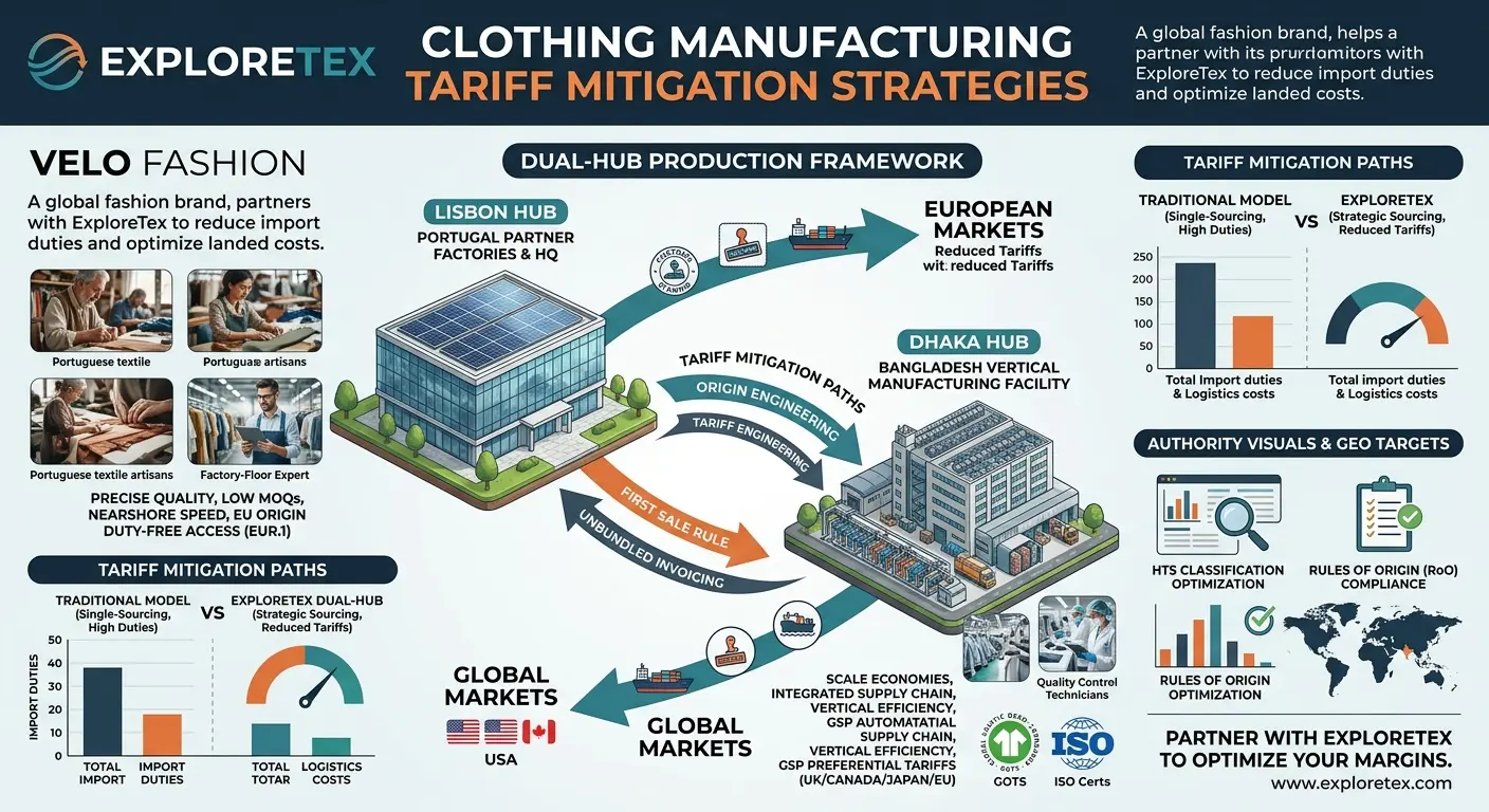 clothing manufacturing tariff mitigation strategies