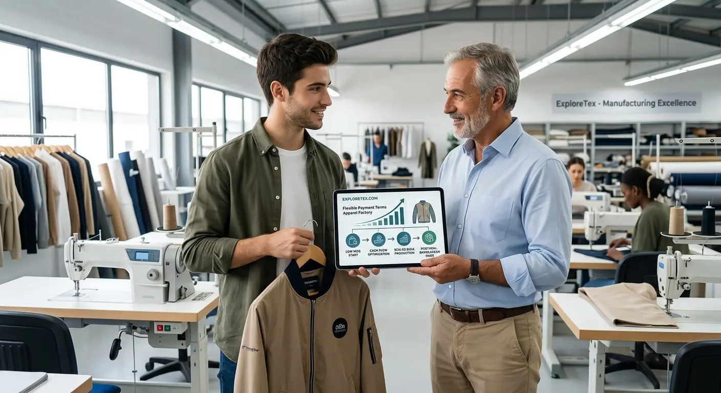 flexible payment terms apparel factory