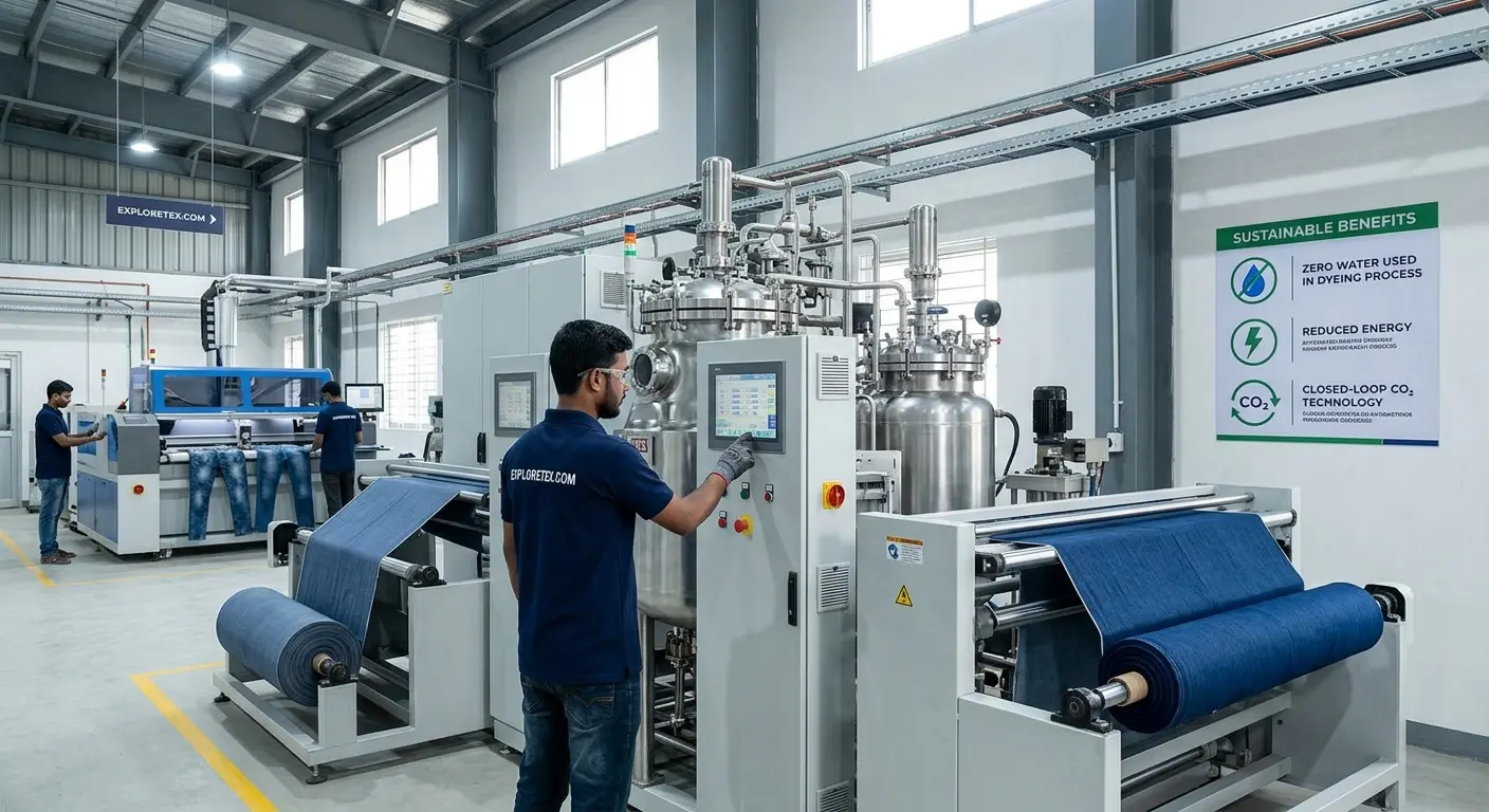 waterless dyed denim factory