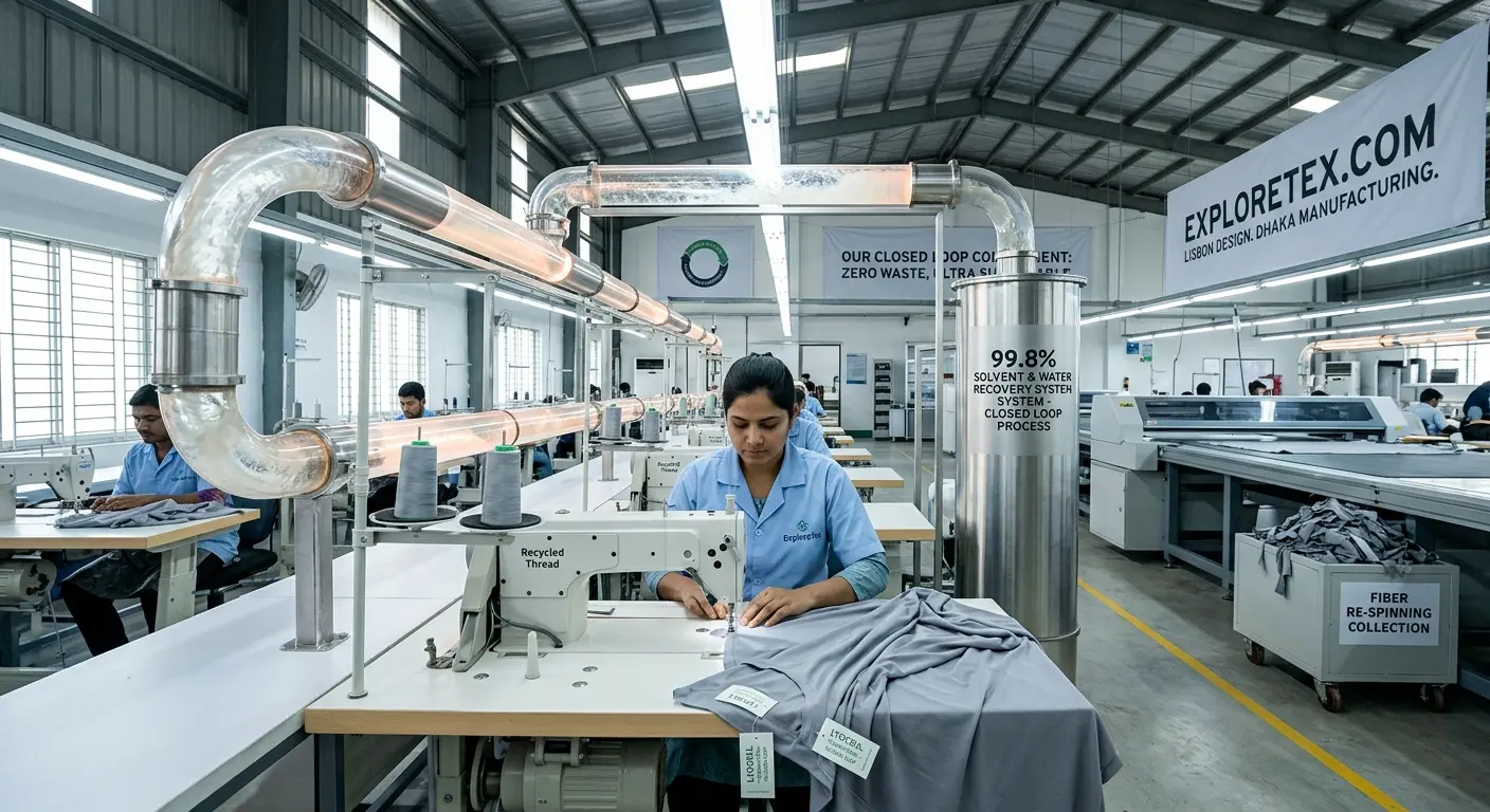 closed loop lyocell garment production